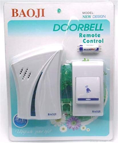 Image of Cordless Calling Remote Door Bell for Home, Office, Warehouse and Factories, Pack of 1, White