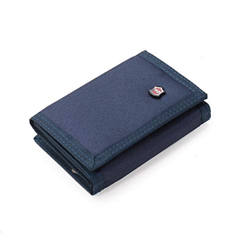 TopTie Trifold Wallet for Men, Casual Billfold Purse with 7 Credit Card Slots Extra Capacity-Blue