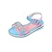 Price comparison product image Zerototens Girls Sandals,4-14 Years Old Spring Summer Bowknot Floral Lovely Anti-Slip Princess Shoes Beach Shoes-for Walking, Travelling,Pool Blue