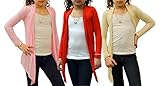 Dinamit Jeans Big Girls' 3 Pack Long Sleeve Flyaway Cardigan Sweater (3-Pack)