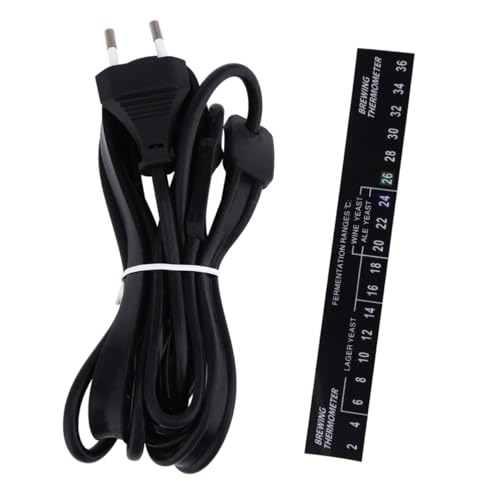 LIGIGWASH Cinturón Calefactor para Fermentación De Cerveza Eléctrico Negro Ac220-240v, Silicona De Alta Densidad, Calor Constante para Fermentación De Vino y, Uso Versátil Barriles y Fermentadores