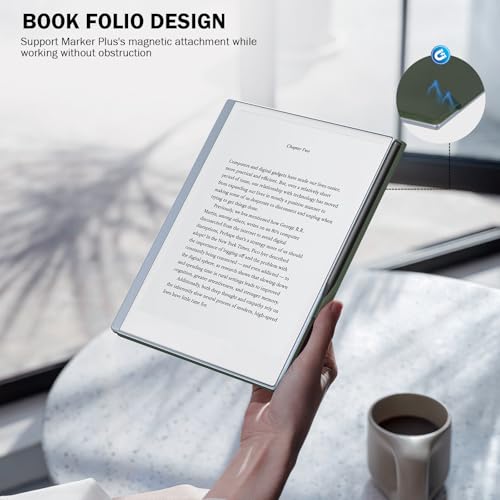 Image of MoKo Case for Remarkable 2 Tablet 10.3 inch with Pen Holder, Celadon | Ultra-Thin, Back Magnetic Design, Smart Folio Cover