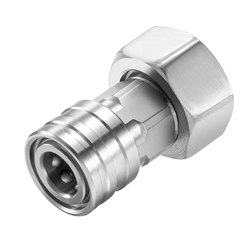 RIDGE WASHER Garden Hose to Pressure Washer Adapter 3/4 GHT to 1/4Stainless Steel Quick Connect Convert Water Hoses to Power Washer Connector