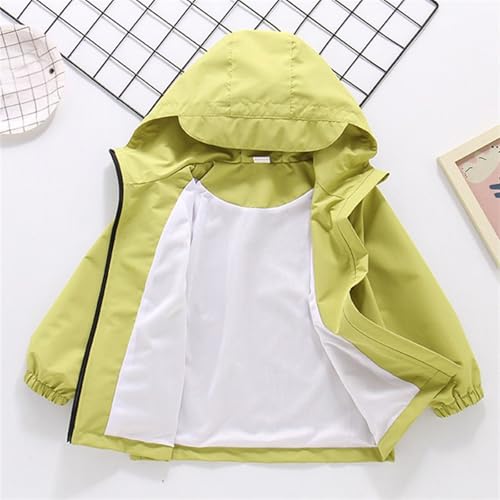 Teen Boys Girls Waterproof Raincoat Jacket Lightweight Spring Fall Outdoor Windbreaker Hooded Zip Warm Casual Packable2