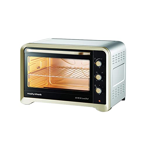 Morphy Richards 60RCSS Luxe Chef Oven Toaster Griller, with Convection and Rotisserie Function (Gold, Regular, 60 Liter)