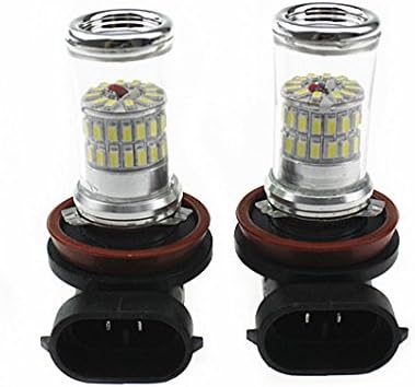 High Power 48W LED Bulbs By Evitek, H11 for DRL or Fog Lights, White Light (Set of 2)