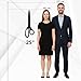 Premium Black Big Scissors for Ribbon Cutting Ceremony Kit Grand Opening Ribbon and Scissors for Cutting 25 inch (White Ribbon Included)