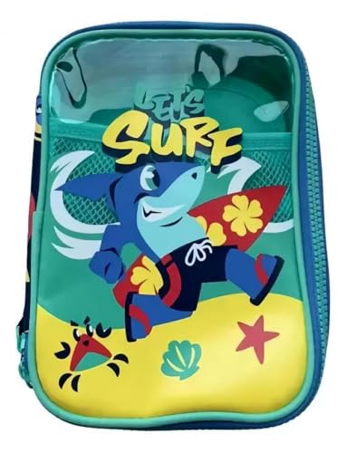 PUKET - Estojo Escolar Puket Grande Tubarão Aloha