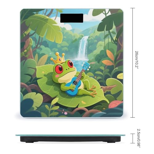 Báscula Digital para Baño con Diseño de Rana y Medidor miniatura 2