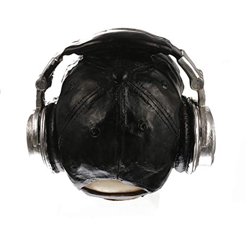 Halloween 1PC Caveira criativa de resina com fone de ouvido Halloween caveira adereços decoração crâ