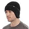 Wmcaps Gorro de invierno con orejeras para hombres y mujeres, gorro de punto térmico cálido para exteriores