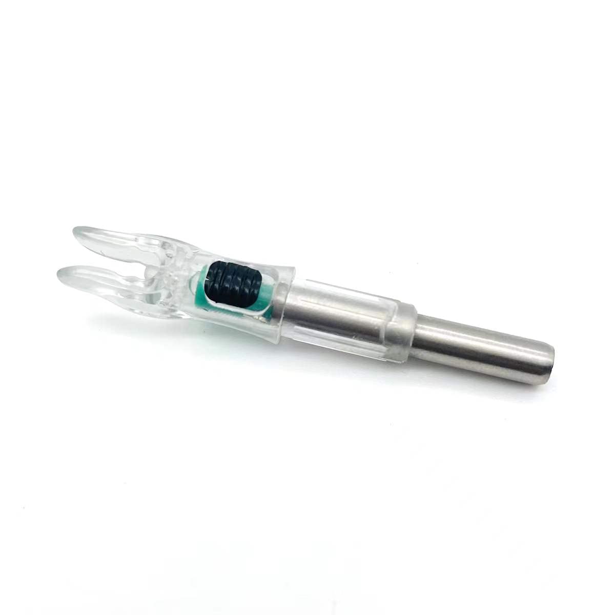 DEEPOWER S Lighted Nocks for Arrows .244/6.2mm 6/12 Pack Lighted Arrow Nocks for Archery Hunting (6 PCS/Green)