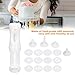 Serlium Electric Cookies Press Kit, Cookie Making Kit Homemade Baking Tool with 9 Discs & 1 Icing Tip for Cake Dessert DIY Maker and Decoration Baking Supplies