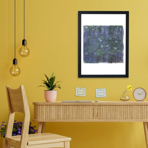 Claude Monet Nénuphars bleus grand format cadre déco poétique - 2
