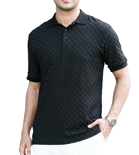 Alex Vando Mens Polo Shirts Short Sleeve Regular Fit Fashion Designed Shirt