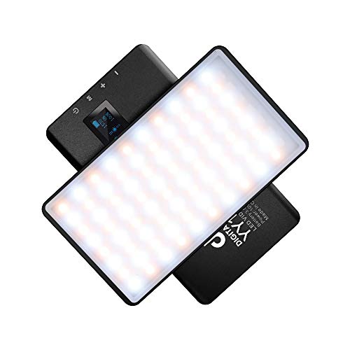 DF DIGITALFOTO YY135 2500-8500K Alloy Shell Lampe de Panneau Vidéo LED RVB Batterie Intégrée pour Enregistrement Vidéo DSLR Youtube Cover