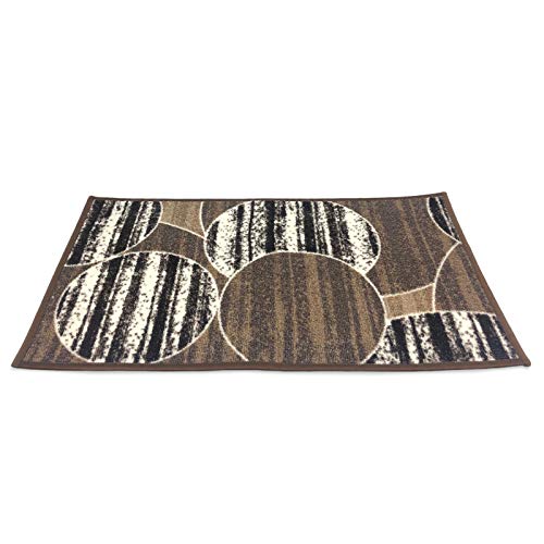ZAP Alfombra passatoio Antideslizante Carril Rectangular para la Cocina Varios Tamaños 0825 - Marrón Oscuro, 57x240cm