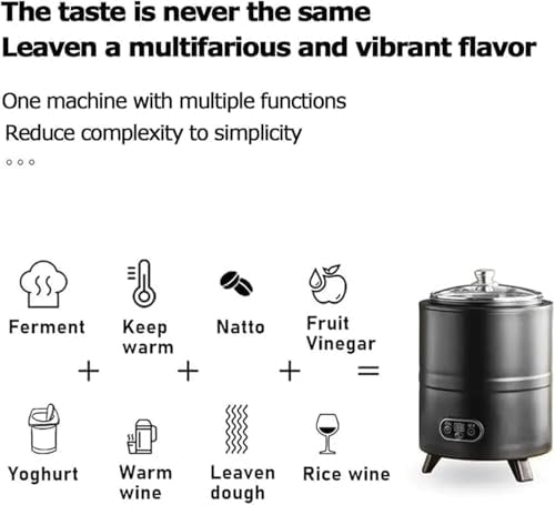Commercial Yogurt Maker 8L/12L - Stainless Steel Greek Yogurt Machine with 360° Constant Temperature Fermentation for Homemade Yogurt & Fruit Vinegar (White)