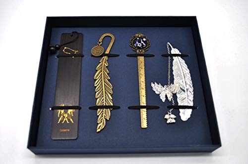 HFHL Book Marks Gifts for Readers - Cute Bookmarks Set Unique Constellation Design Style Funny Bookmarks, 4 Pack (Gemini style2)