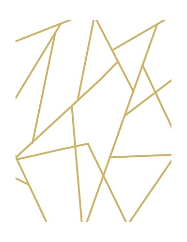 Murwall Gold Wall Decal Peel and Stick | Geometric...