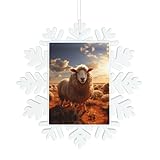 Feiertags-Schneeflocken-Ornamente, fröhliche australische Schaf-Andenken-Anhänger für Weihnachtsbaum, festliche Dekoration, für Feiertagsfeiern