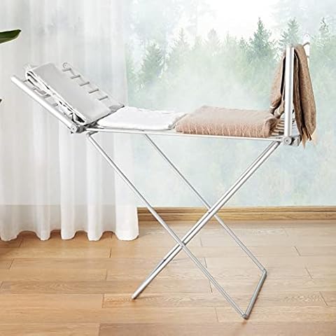 GSKD 230W Electric Heated Clothes Airer Dryer, Energy-Efficient Electric Clothes Dryer, Folding Aluminium Clothes Drying Rack For Laundry Room Bathroom, 20 Bars Winged Cover
