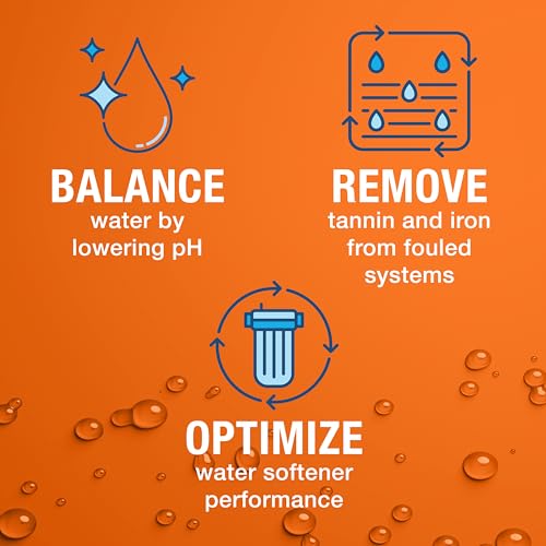 ban-t alkaline water neutralizer and cleaner  water softener tannin and iron removal cleaner - removes hard water deposits lime scale iron staining  restores water softener efficiency