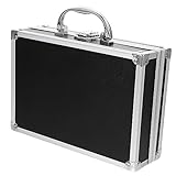 Mallette - la poignée de la boîte de rangement des outils est spécialement conçue, ce qui la rend pratique et facile à transporter, mallette verrouillable en aluminium