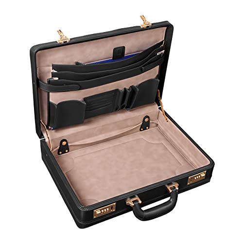 McKLEIN Leather 4.5" Expandable Attaché Briefcase- COUGHLIN- Black3