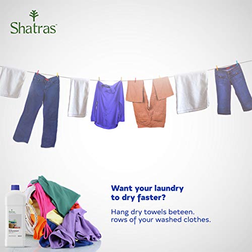 Image of Shatras Liquid Detergent 500 ml | Laundry Liquid for Fabric Care | Suitable for Top-Load and Front Load Machine and Hand Wash | Concentrated Laundry Detergent (500 ml)