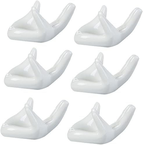 VICASKY Soporte de mano para instrumento musical Ocarina, base de cerámica, soporte de exhibición en forma de mano para 612 agujeros, flauta,