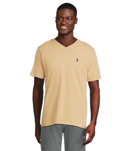 Image of U.S. Polo Assn. Men's Solid V‑Neck T-Shirt