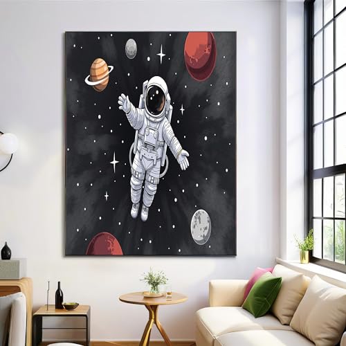Planète cosmique impression sur toile decoration murale moderne 80x120