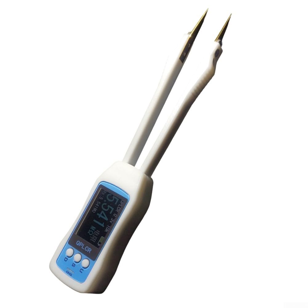 Pinzette per tester a ponte, 100 Hz/1 KHz/10 kHz, per componenti SMD, struttura in plastica e metallo, misura precisa di piccoli componenti, per professionisti dell'elettronica e uso in laboratorio