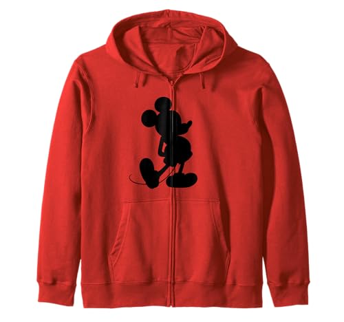 Mickey Classic Pose Silhouette Zip Hoodie ravivez vos souvenirs d'enfance au quotidien