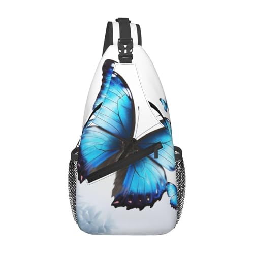 Bolso Cruzado para Hombre Azul Mariposa miniatura 1