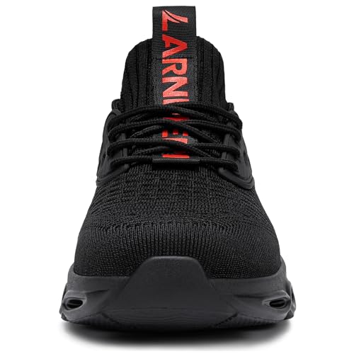 Image of LARNMERN Steel Toe Shoes for Men Women Lightweight Work Safety Shoes Sneakers Comfortable Safety Toe Sneakers Stylish Work Shoe Colorful Zapatos de Seguridad
