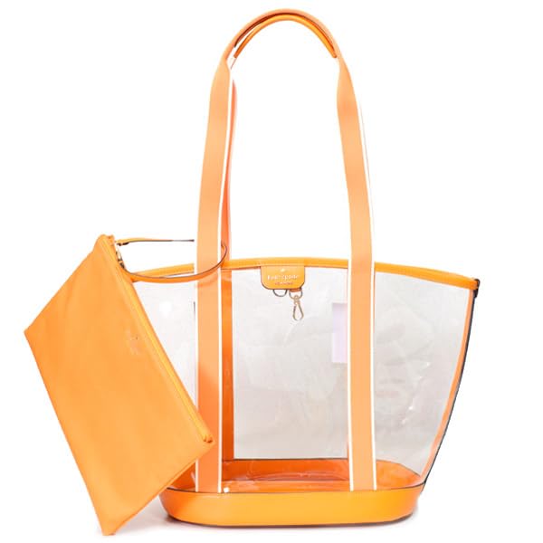 ケイトスペード バッグ katespade シースルー スケルトン ポーチ付き PVC キャンバス クレア ラージ クリア トートバッグ ターメリックルーツマルチ KG078 Amazon | [ケイトスペード] バッグ katespade シースルー スケルトン
