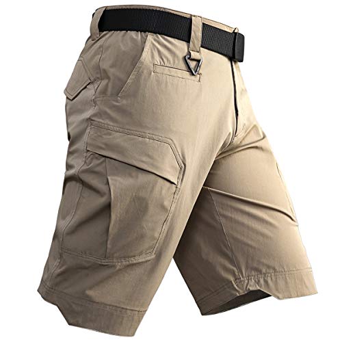 Carwornic Men's Quick Dry Hiking Tactical Shorts Lightweight Stretch Outdoor Cargo Shorts With Multi Pockets Summer Casual Camping Travel Fishing Shorts #TOP17