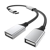 MOGOOD USB C分岐器 C型からデュアルUSB Aマザーアダプタ C型からデュアルUSB Aデュアル USB 2.0アダプタデュアル USB 2.0 OTG分岐器 ジャンパに適用MacBook Pro、Google Pixel、Galaxy S20/S22/S9/Note 8