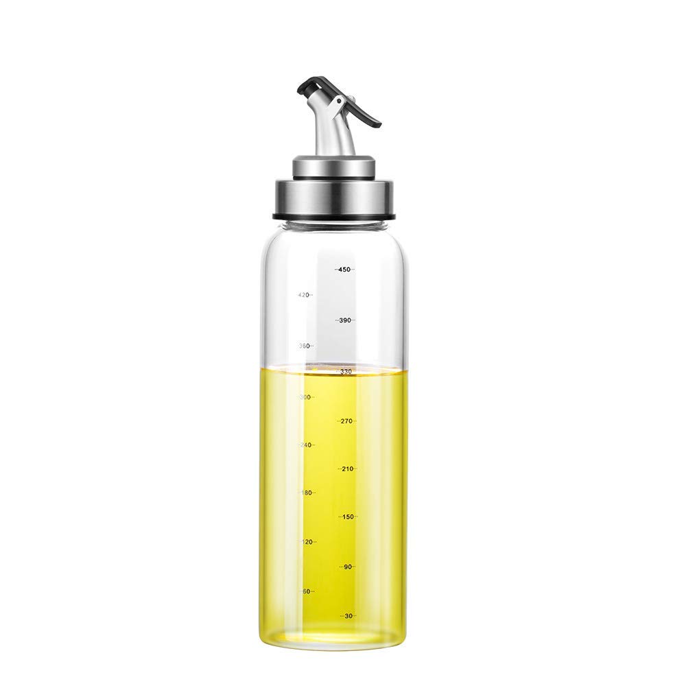 Femora Oil Dispenser | Glass Oil Bottle | 1 Year Warranty | Cooking Oil Dispenser 500ml Pack of 1 Oil Bottle-image-30