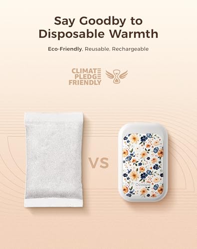 Image of OCOOPA AI Magnetic Hand Warmers Rechargeable 2 Pack, 5000mAh Ultra-Thin Electric Glove Heater Handwarmer,UL Certified, Men Women Gifts for Christmas,Birthday,Winter Essentials,UT4 Young