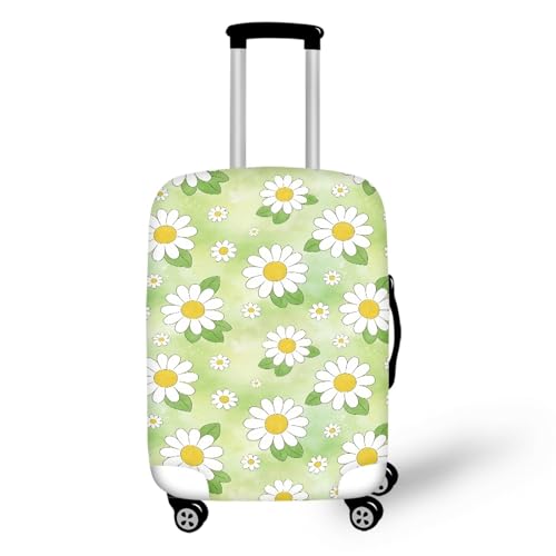 Housse de valise fleurs jaunes pour repérer votre bagage à l'aéroport
