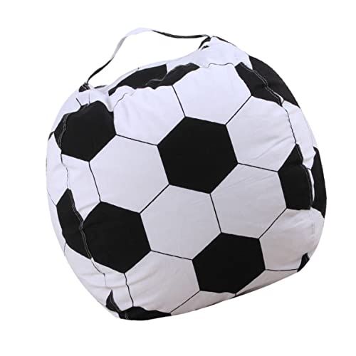 HOLIDYOYO Fußball-sitzsack Aus Polyestermaterial Befüllbare Aufbewahrungstasche Für Spielzeug Mit Reißverschluss Spielzeuglagerung Für Jungen Und Mädchen Multifunktionaler Sitzsack Als