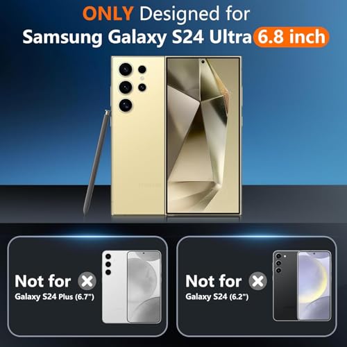 Image of ShieldTech PC & TPU Back Cover for Samsung Galaxy S24 Ultra 5G | Mag-Safe Compatible | Transparent Mobile Phone Cover for Samsung Galaxy S 24 Ultra 5G / Samsung S24 Ultra 5G Transparent Back Cover