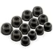 Okuli 12 x Écouteurs en Silicone Embouts d'oreilles pour Jabra Elite 3, 5, 7, 65t, 75t Casque Écouteurs en Noir