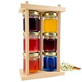 FOODOKO FINEST - Honig Geschenkset 6×40g – Früchte-Honig mit Erdbeere...