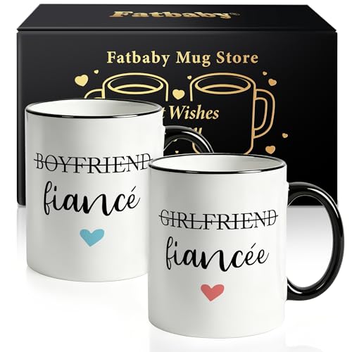 Fiance and Fiancee Mug Set