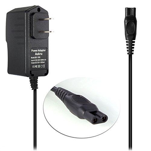 Aukru philips shaver Charger power supply philips shaver Charger adapter for norelco CRP-Series, HQ-Series, HS-Serie, RQ-Series, AT-Series aussi PT-Series, QS-Series hq8505 philips shaver charger
