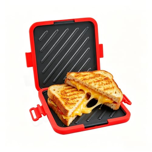 Microwave Toaster & Sandwich Maker, Microwave Panini Press, Grilled Cheese & Toastie Maker